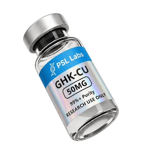 Vial of lyophilized GHK-Cu powder